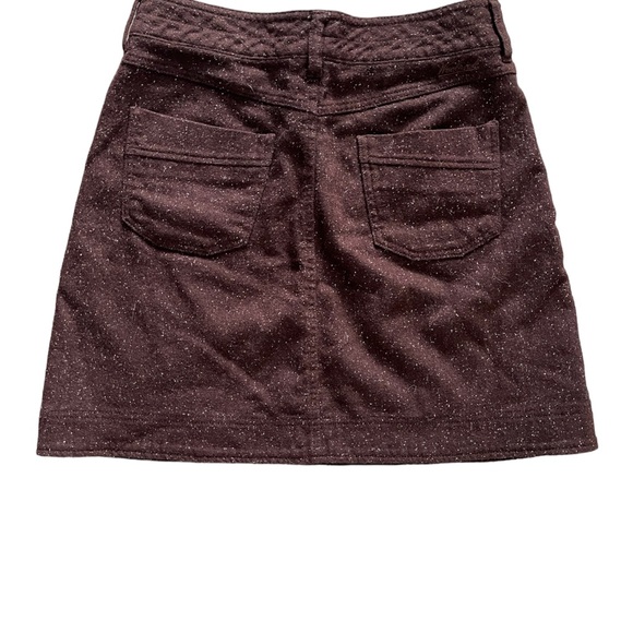 Woolrich Womens Skirt Sz 4 Brown Textured Wool Short Bottoms - Picture 3 of 11
